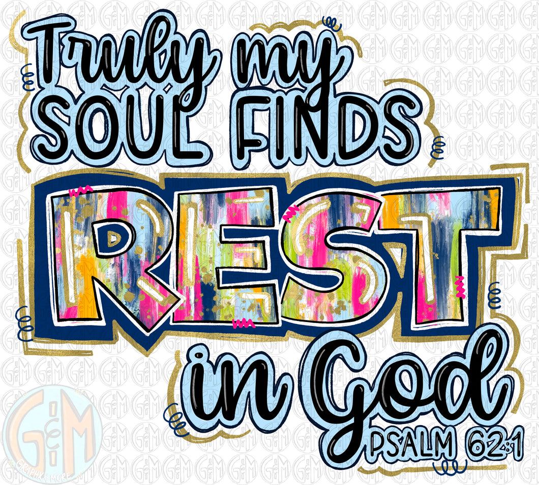 Rest in God PNG | Hand Drawn | Sublimation Design