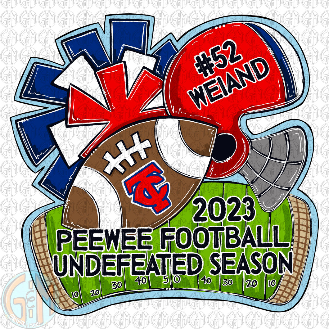 2023 TCA Peewee Football Ornament