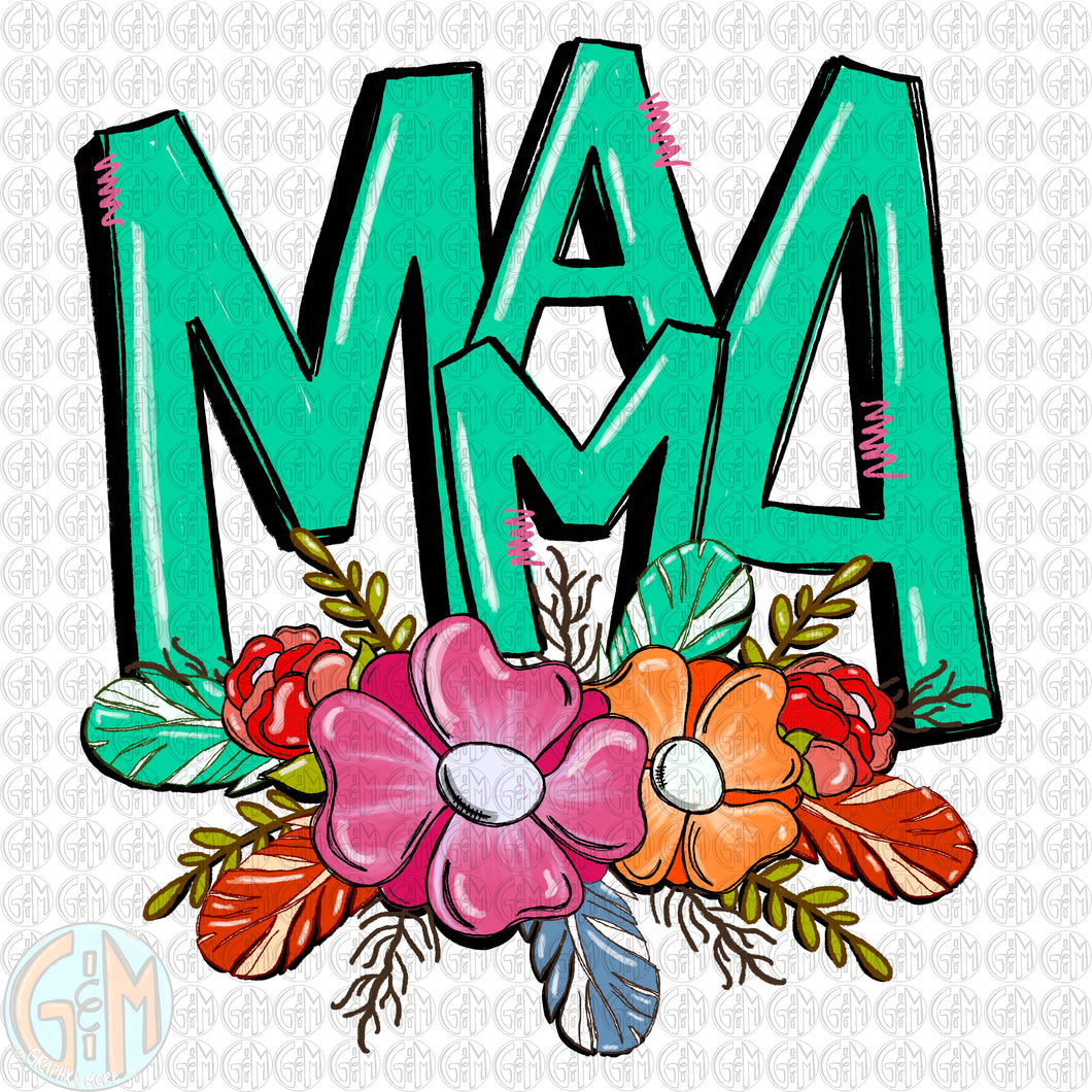 Mama PNG | Hand Drawn | Sublimation Design