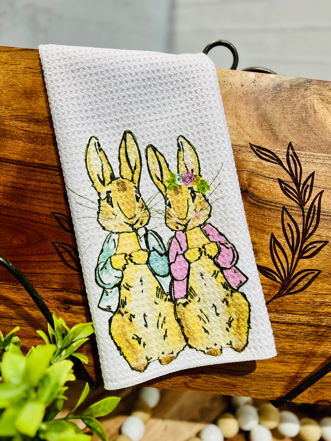Easter Waffle Towels
