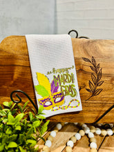 Load image into Gallery viewer, Mardi Gras Waffle Towels

