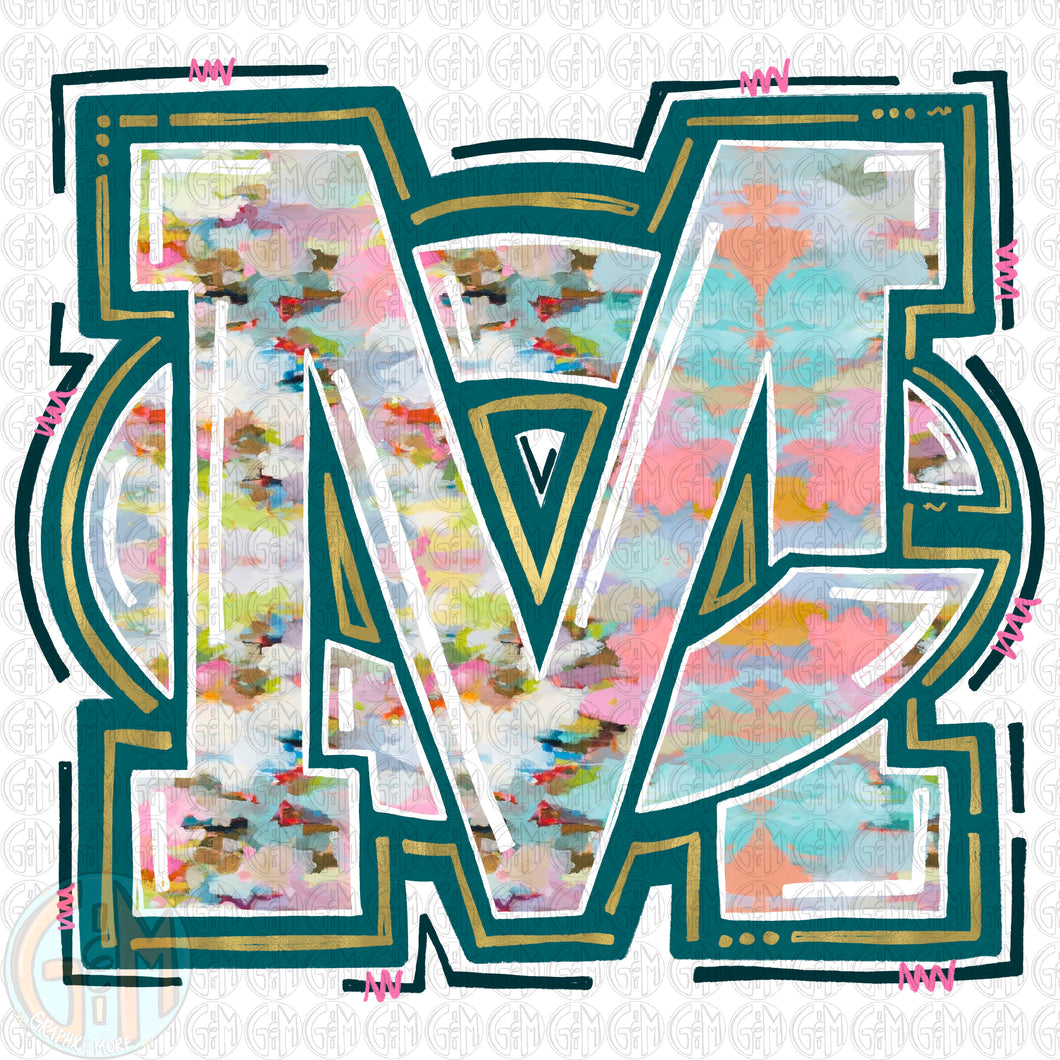 Watercolor MC PNG | Hand Drawn | Sublimation Design