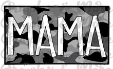 Load image into Gallery viewer, Mama Gray Camo PNG | Sublimation Design | Hand Drawn

