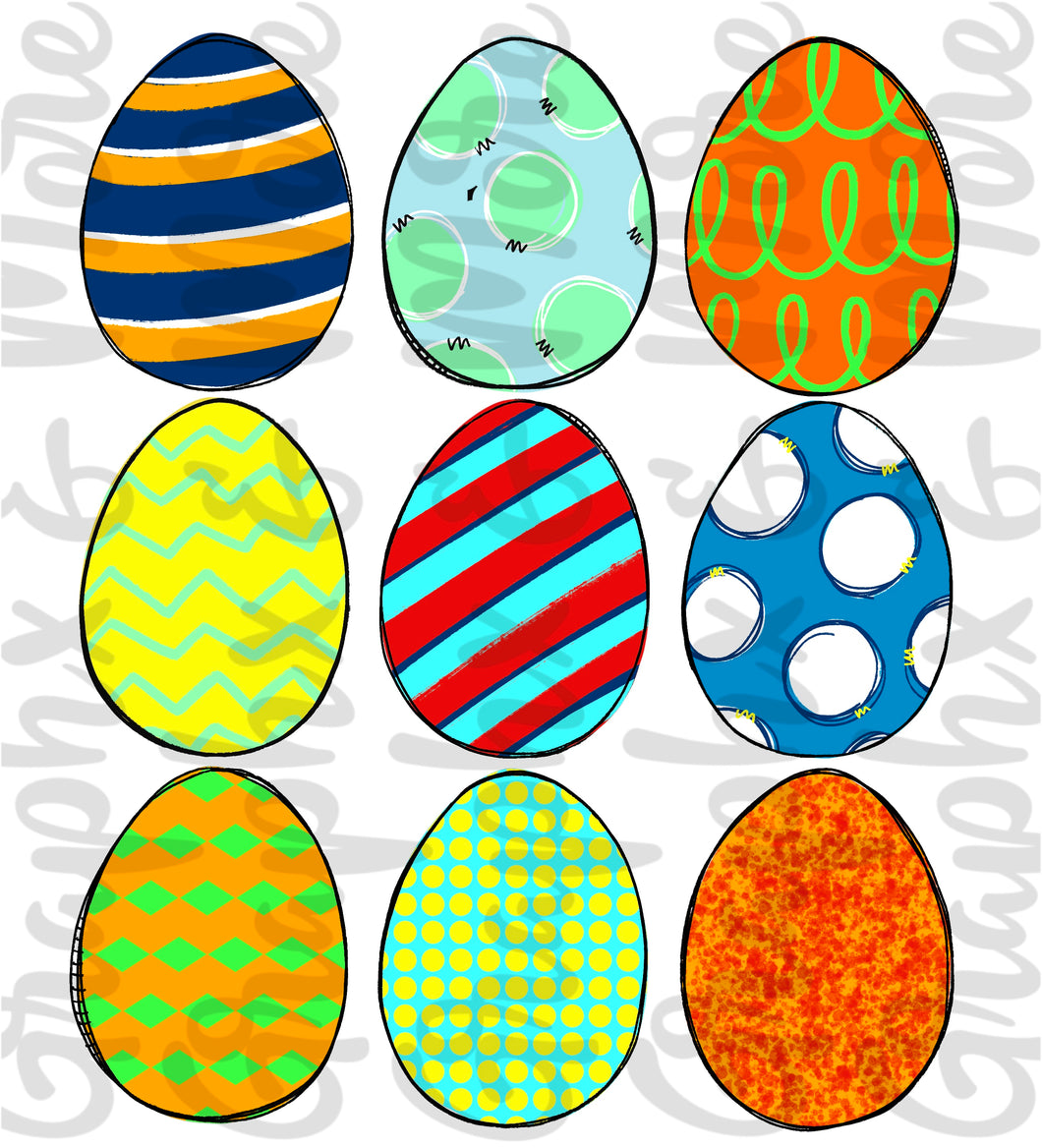 Boy Eggs PNG | Sublimation Design | Hand Drawn