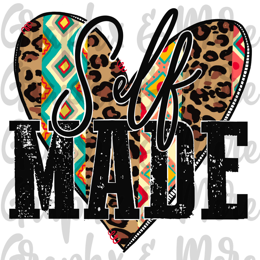 Self Made PNG | Sublimation Design | Hand Drawn