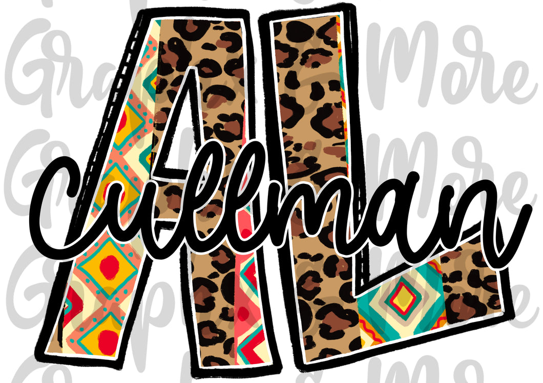 Cullman AL PNG | Sublimation Design | Hand Drawn