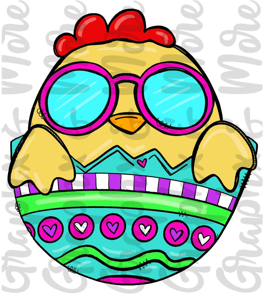 Girl Chick PNG | Sublimation Design | Hand Drawn