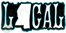 Load image into Gallery viewer, Local MS Black and Teal PNG | Sublimation Design | Hand Drawn
