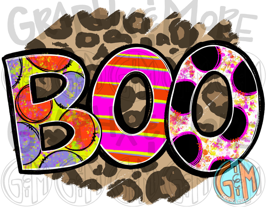 Boo PNG | Sublimation Design | Hand Drawn