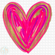 Load image into Gallery viewer, CUSTOM Heart Design PNG | Hand Drawn | Sublimation Design
