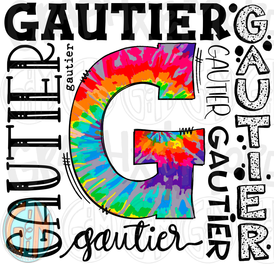 Gautier Collage PNG | Sublimation Design | Hand Drawn