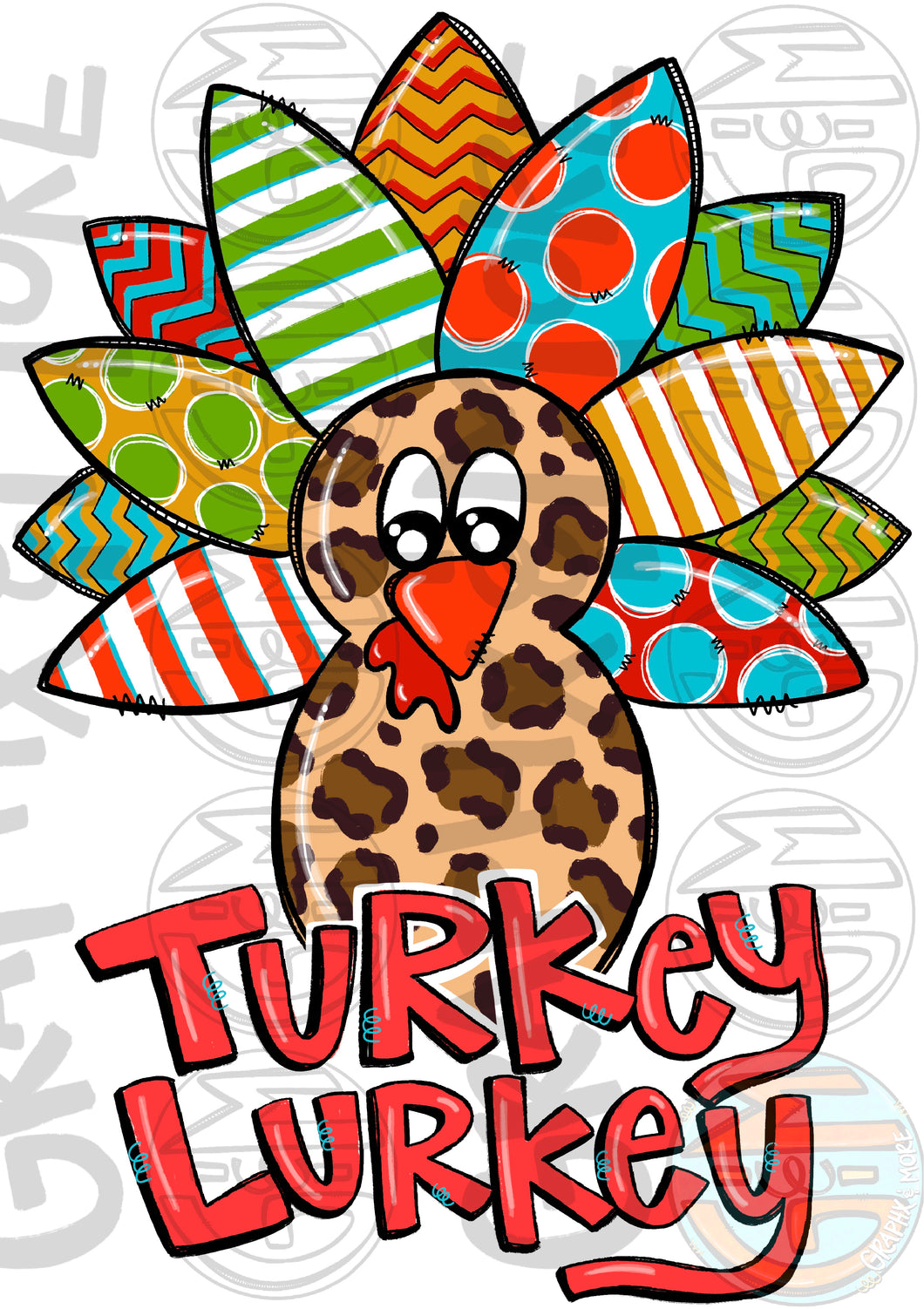 Boy Turkey Lurkey PNG | Sublimation Design | Hand Drawn