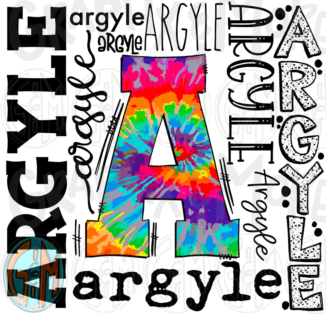 Argyle Collage PNG | Sublimation Design | Hand Drawn