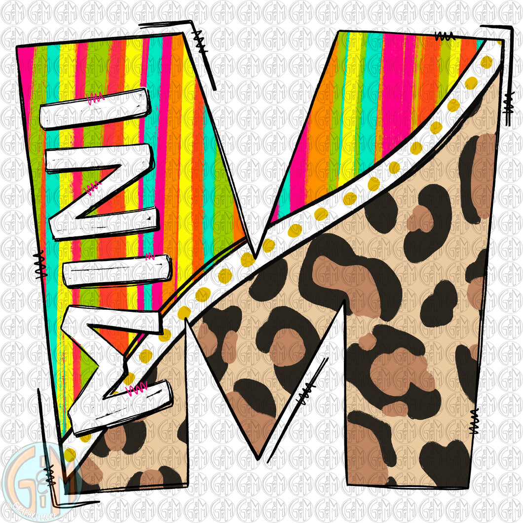Mini Bright Duo PNG | Sublimation Design | Hand Drawn