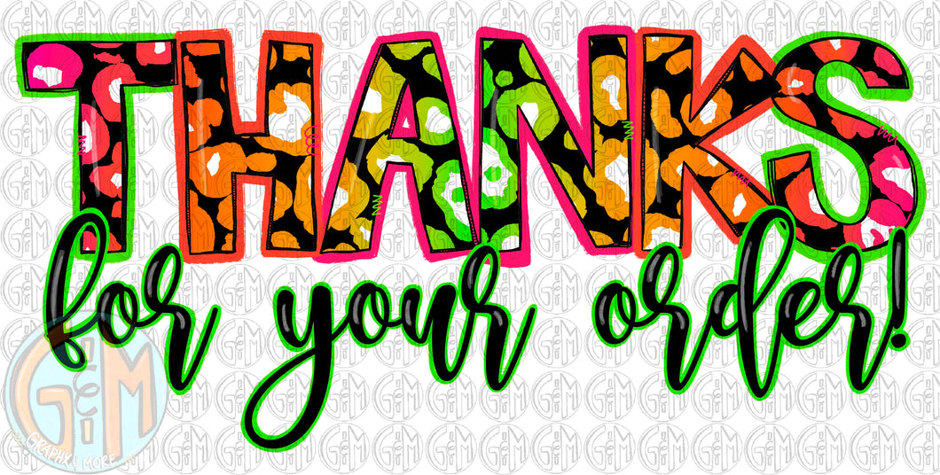***FREEBIE***  THANKS for your order! PNG | Hand Drawn