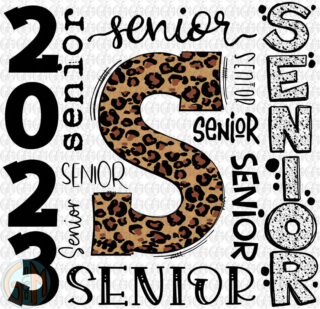 2023 Senior Collage PNG | Sublimation Design | Hand Drawn