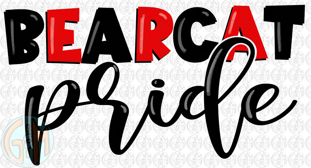 Bearcat Pride PNG | Sublimation Design | Hand Drawn