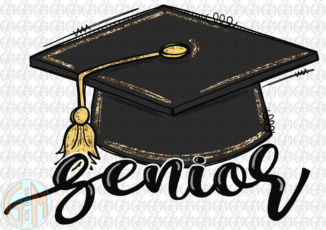 Senior PNG | Sublimation Design | Hand Drawn