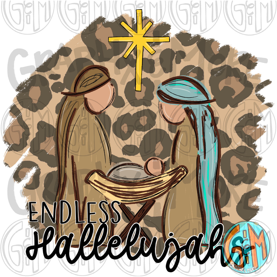 Endless Hallelujahs PNG | Sublimation Design | Hand Drawn