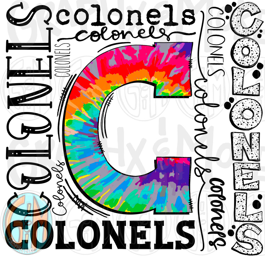 Colonels Collage PNG | Sublimation Design | Hand Drawn