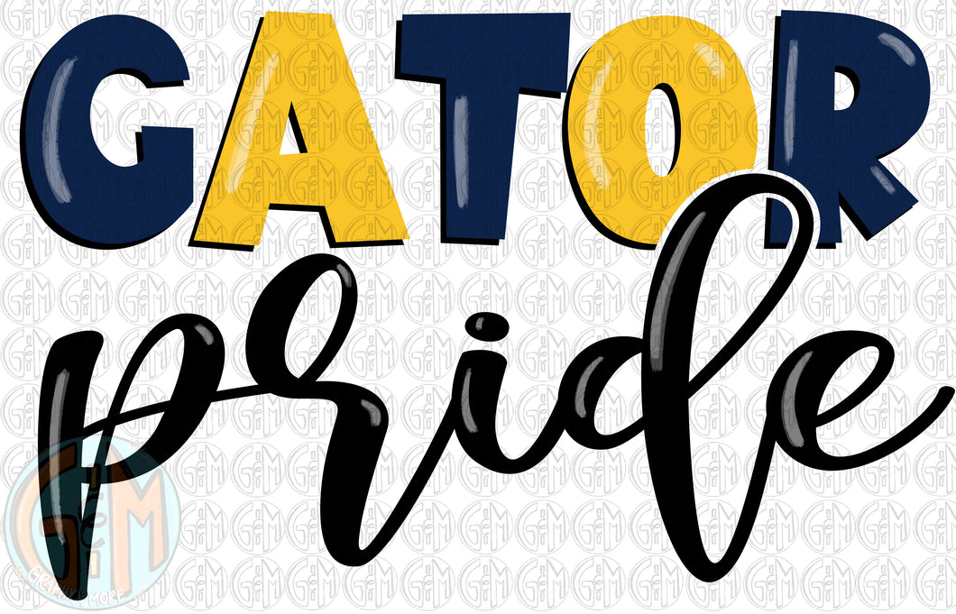 Gator Pride PNG | Sublimation Design | Hand Drawn