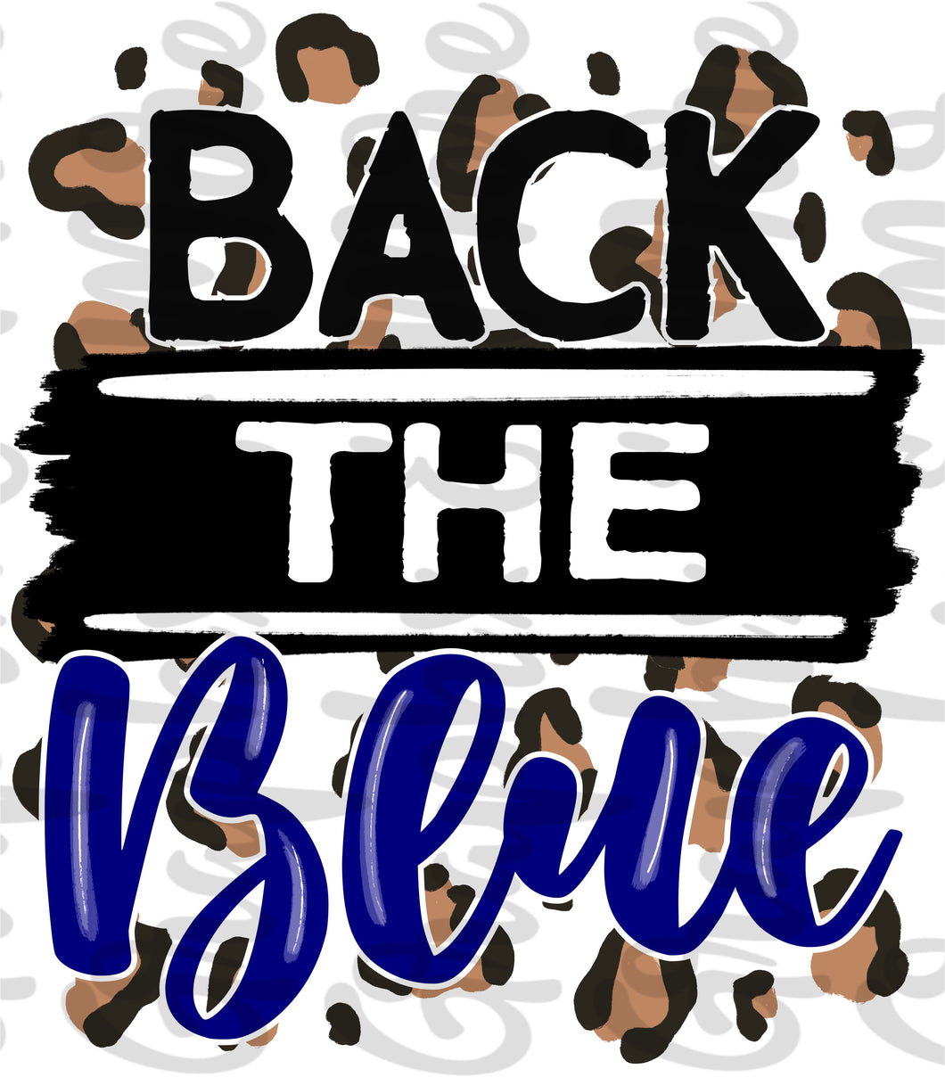 Back the Blue PNG | Hand Drawn | Sublimation Design