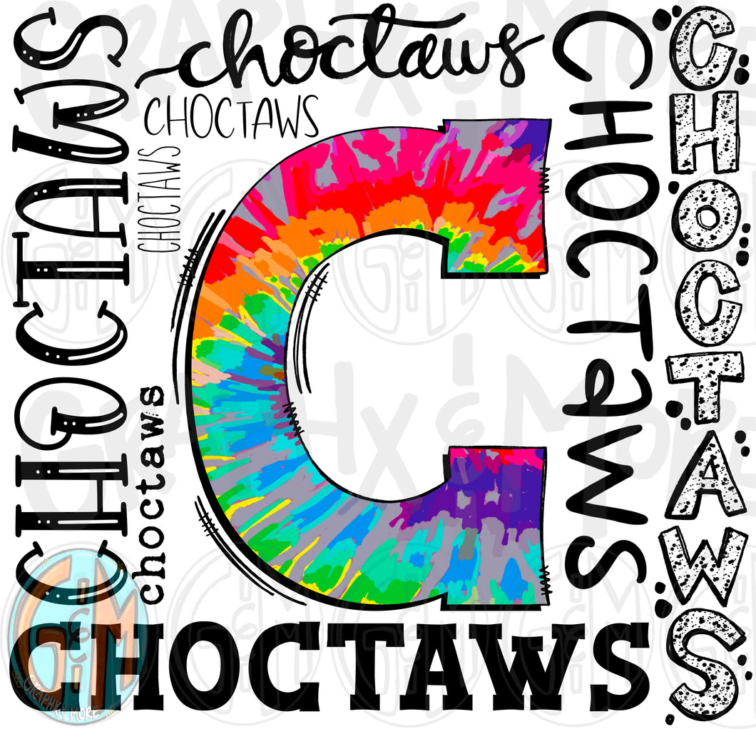 Choctaws Collage PNG | Sublimation Design | Hand Drawn