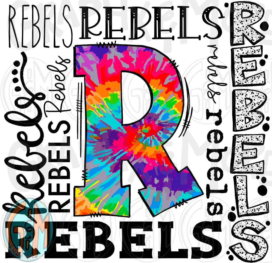 Rebels Collage PNG | Sublimation Design | Hand Drawn