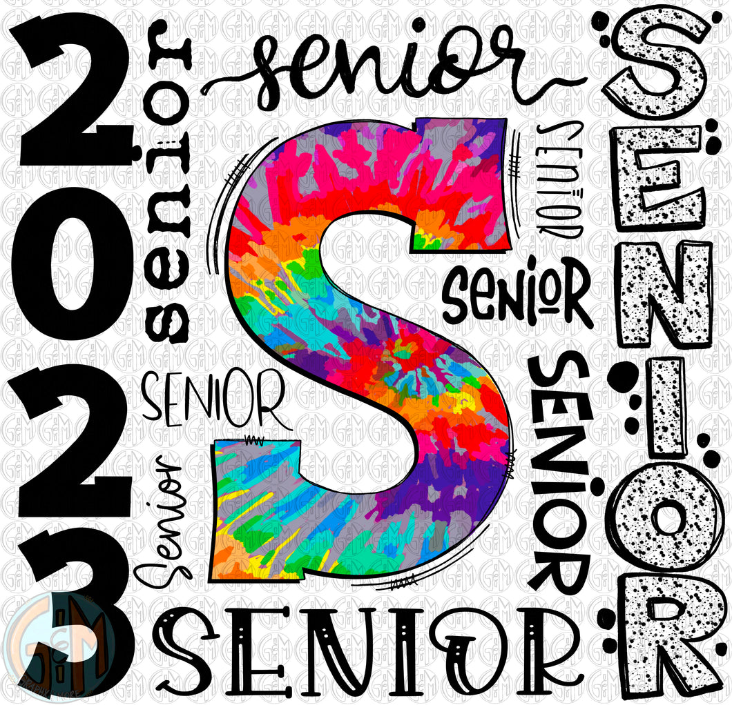 2023 Senior Collage PNG | Sublimation Design | Hand Drawn