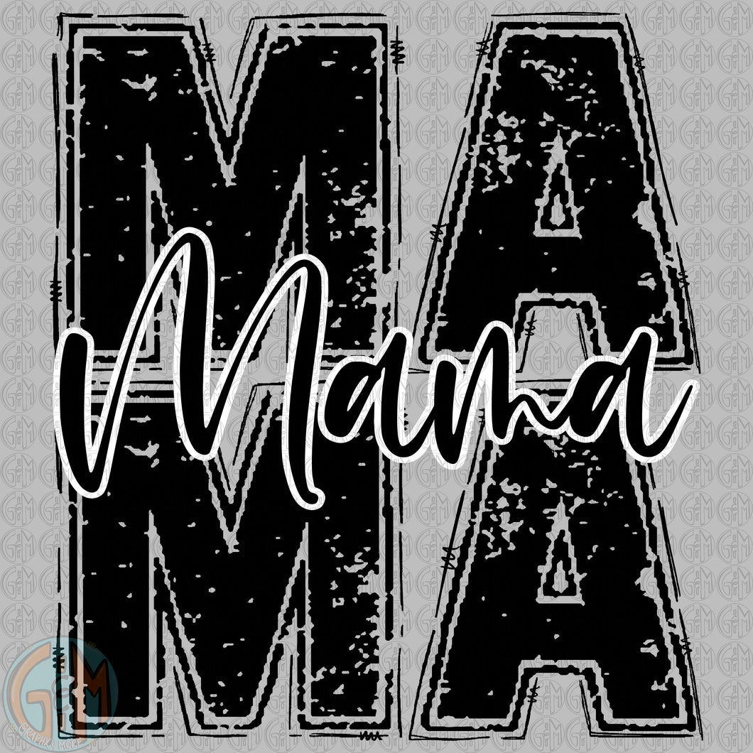 MAMA PNG | Sublimation Design | Hand Drawn
