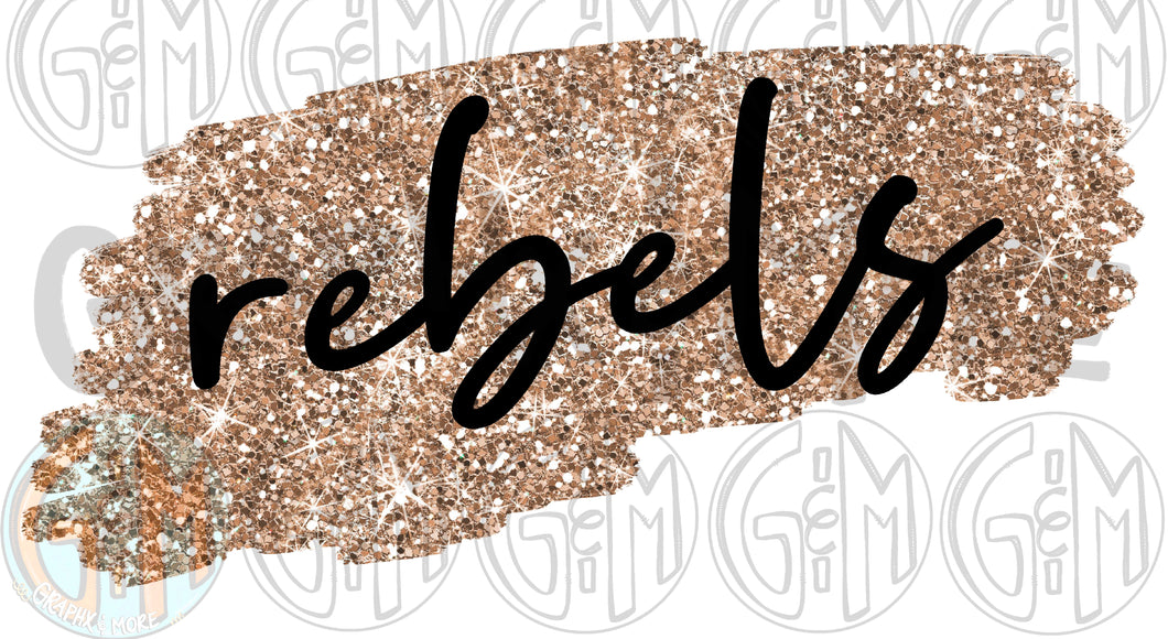 Glitter Rebels PNG | Sublimation Design | Hand Drawn