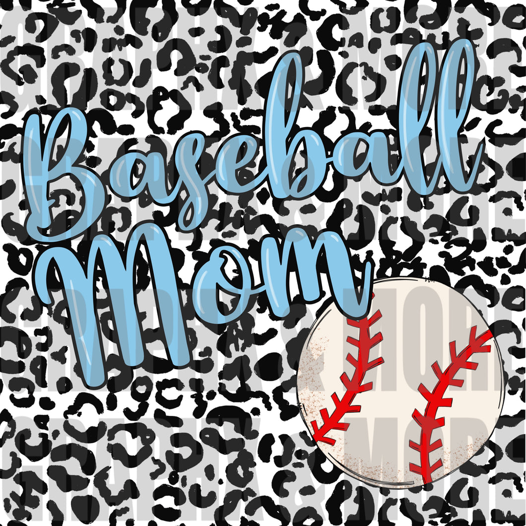 Baseball Mom PNG | Sublimation Design | Hand Drawn