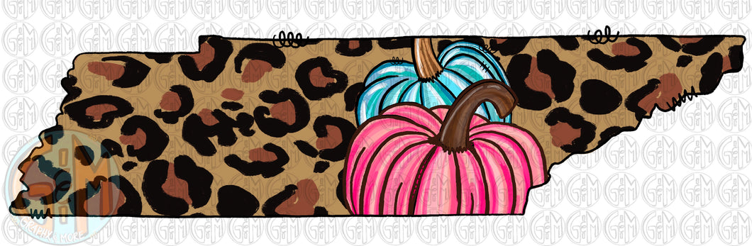 Pumpkin Tennessee PNG | Sublimation Design | Hand Drawn