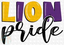 Load image into Gallery viewer, Lion Pride PNG | Sublimation Design | Hand Drawn
