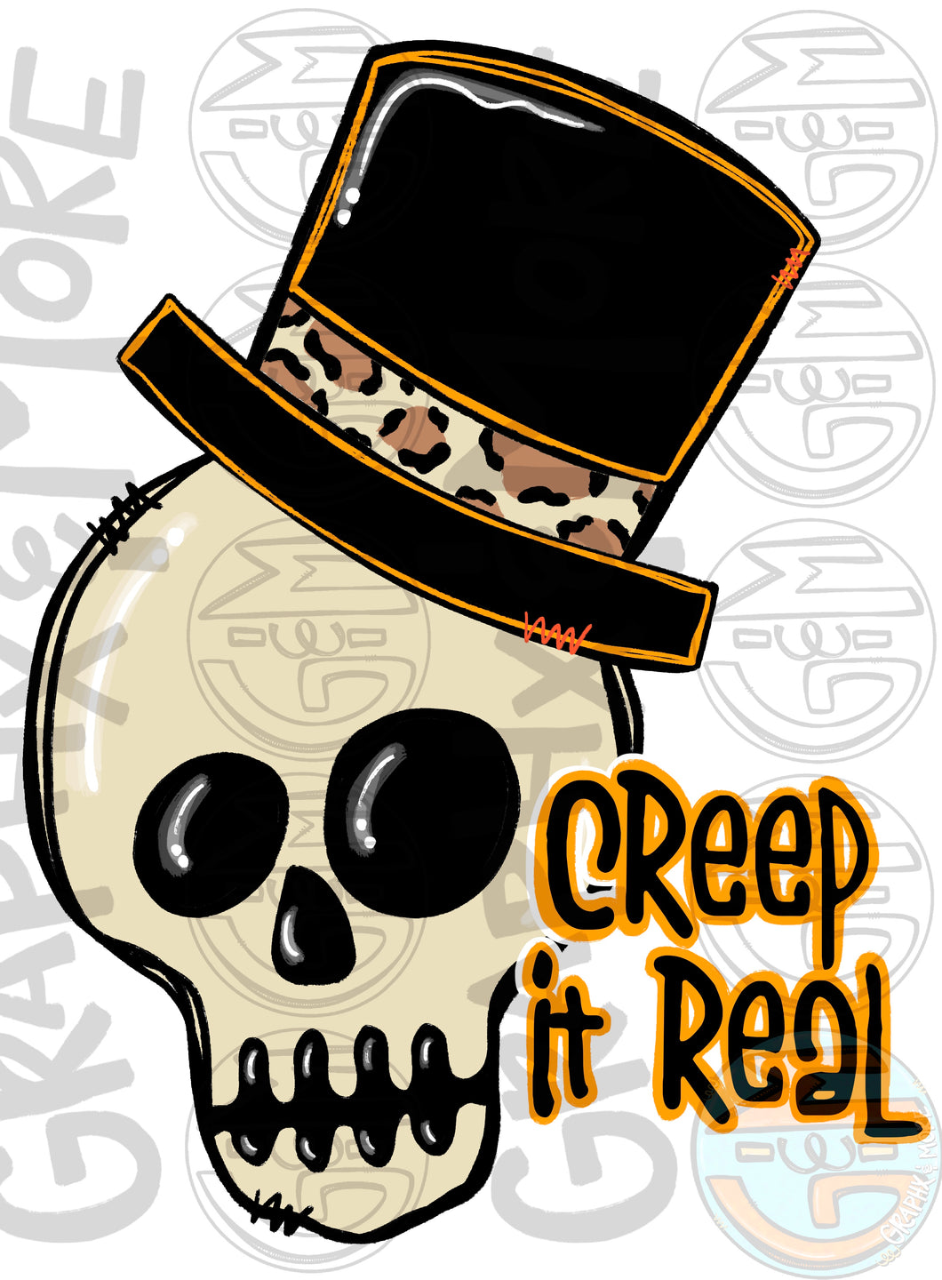 Creep it Real PNG | Sublimation Design | Hand Drawn