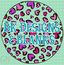 Load image into Gallery viewer, CUSTOM Business Name Leopard Hearts Design PNG | Hand Drawn | Sublimation Design
