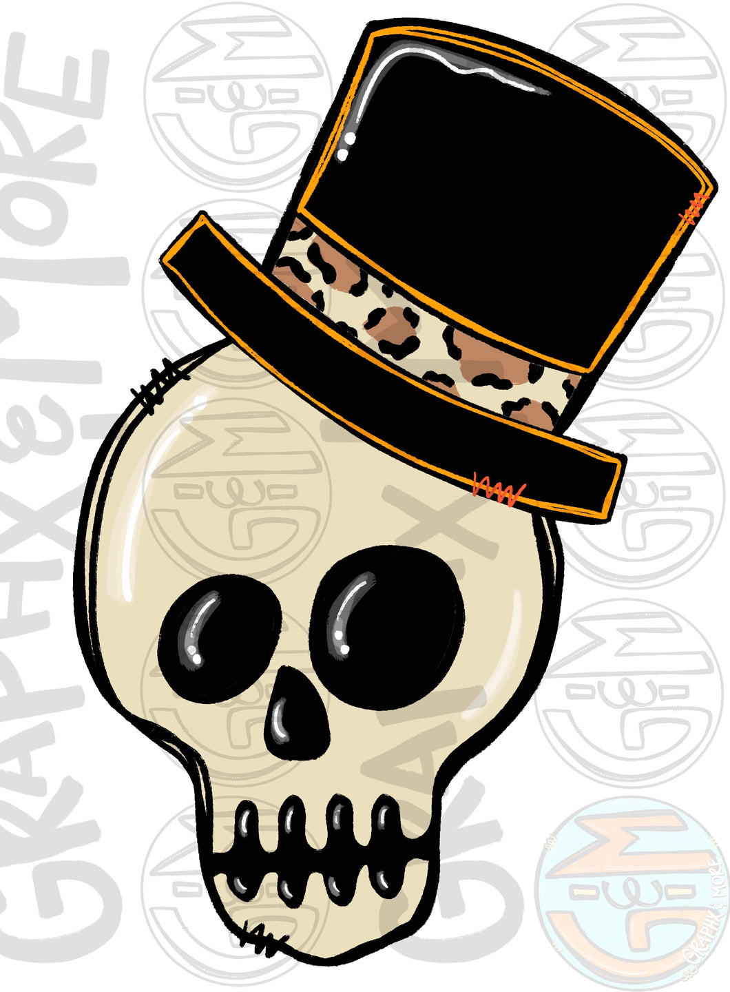 Skeleton PNG | Sublimation Design | Hand Drawn