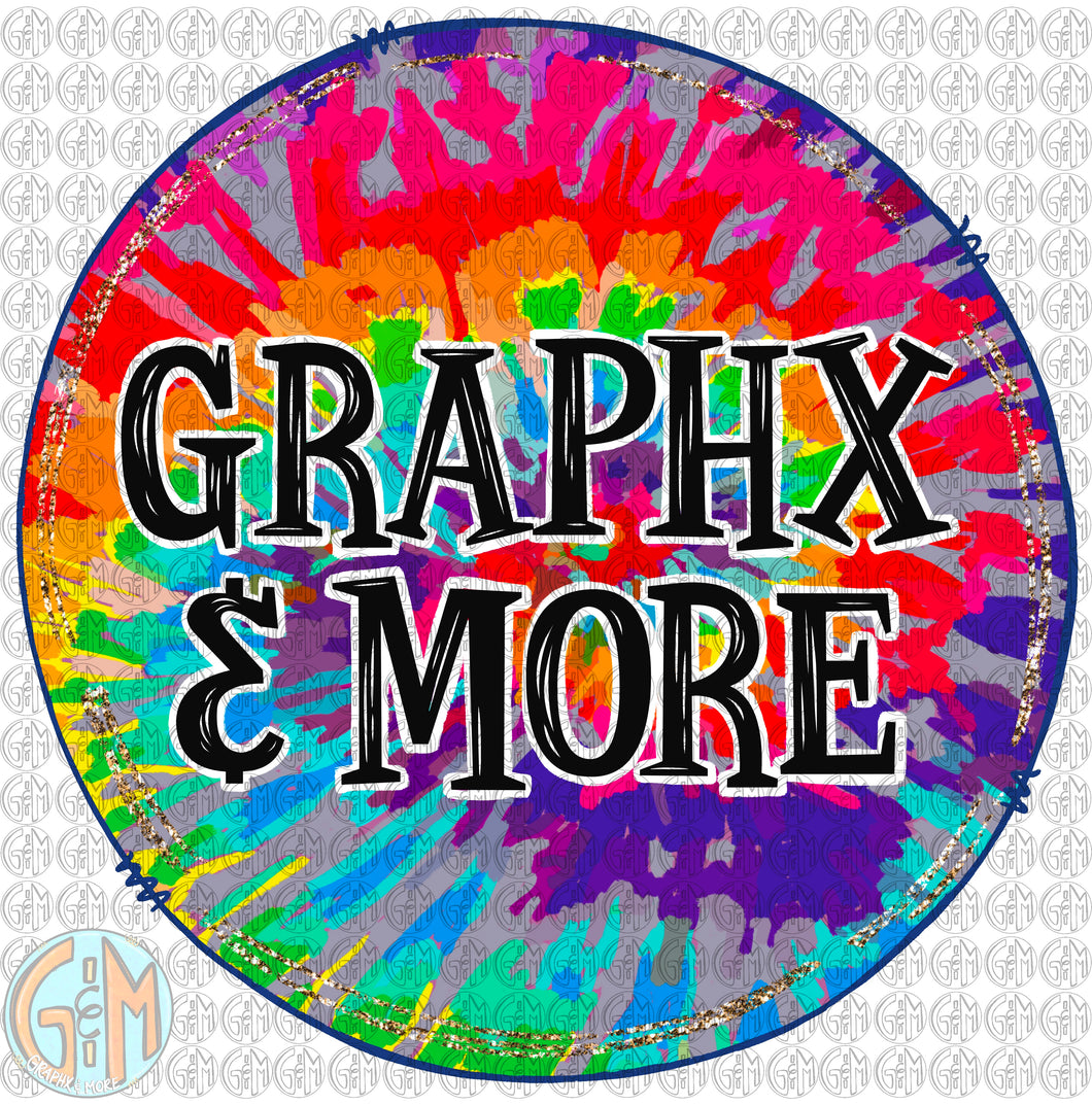 CUSTOM Tie Dye Name Design PNG | Hand Drawn | Sublimation Design