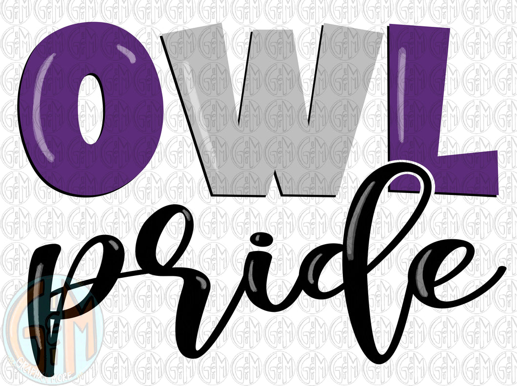 Owl Pride PNG | Sublimation Design | Hand Drawn