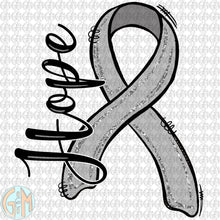 Load image into Gallery viewer, Hope Ribbon Bundle PNG | 10 Digitals | Hand Drawn | Sublimation Design
