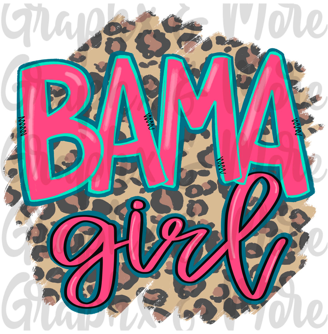 Bama Girl PNG | Sublimation Design | Hand Drawn