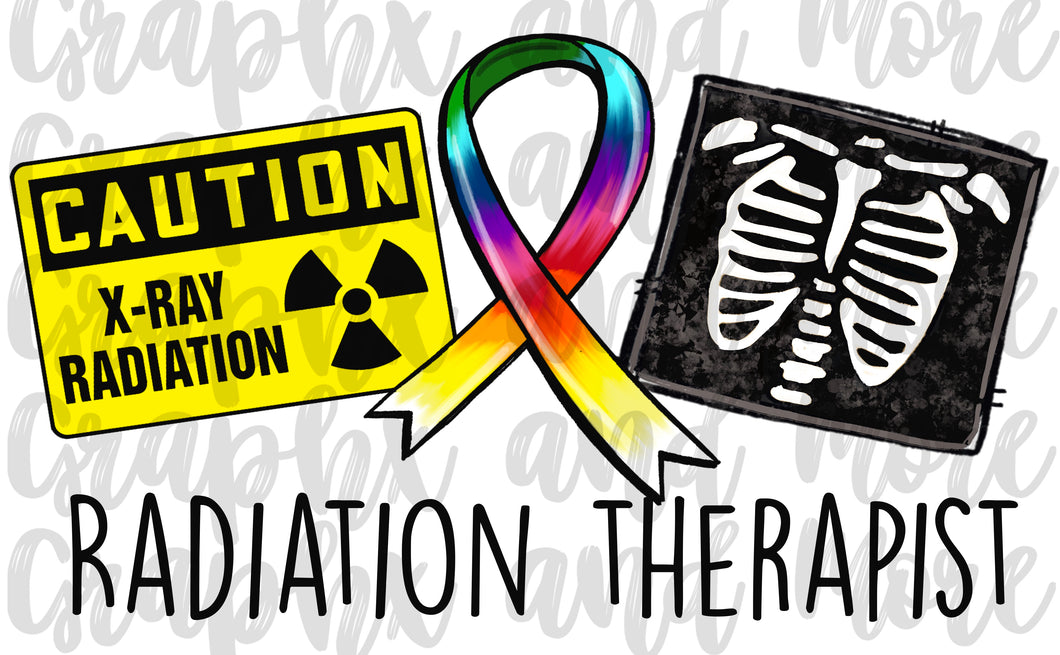 Radiation Therapist PNG | Sublimation Design | Hand Drawn