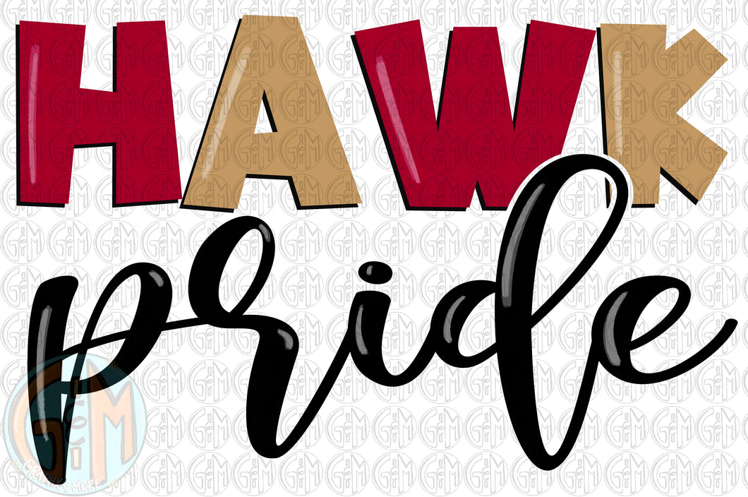 Hawk Pride PNG | Sublimation Design | Hand Drawn